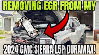 2024  GMC Sierra HD L5P Duramax: Removing The EGR System On My Truck