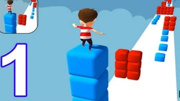 Cube Stacker surfer 3d Games All Levels Gameplay Android, ios New Game Big Update Levels.
