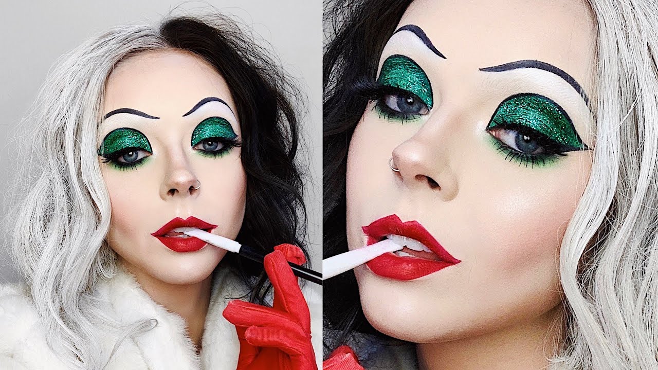 Easy DIY Cruella Halloween Costume & Makeup