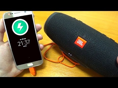 Колонка JBL CHARGE 3 Заряжает Телефон.