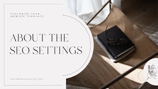SEO settings for your Showit template