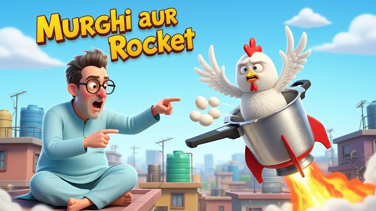 Murghi aur Rocket | Funny Cartoon Video 