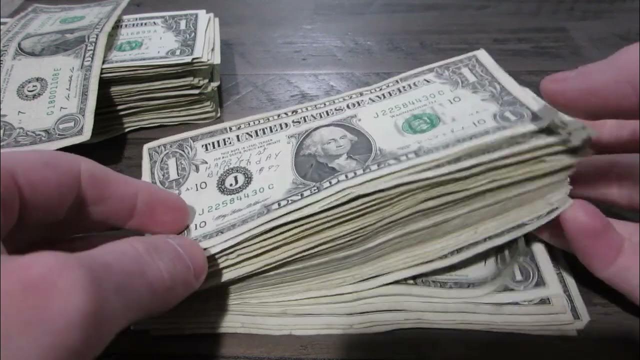 Bank Strap Currency Hunting 500/18,500 in Dollar Bills YouTube