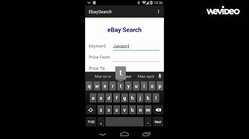 CSCI 571 Android App Demo for eBay