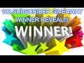 Results For The 100 Subscriber Giveaway! We Use a Wheel Name Randomizer! Congrats Winner! #freebox