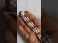 💕DIY White Pearl and Gold Crystal Moti Bracelet