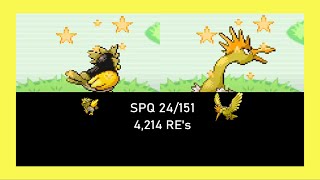 (SPQ 24/151) Shiny Spearow after 4,214 RE's in LeafGreen!