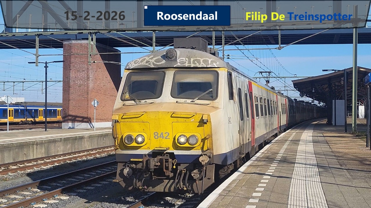Treinen op station Roosendaal - 15 februari 2026