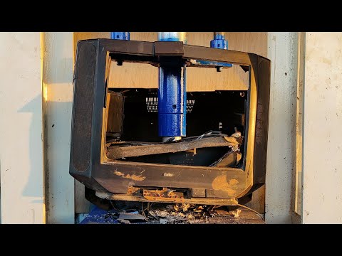 OLD TV VS HYDRAULIC PRESS | Most Satisfying Video | HYDRAULIC PRESS 100 TON | crushing crunchy