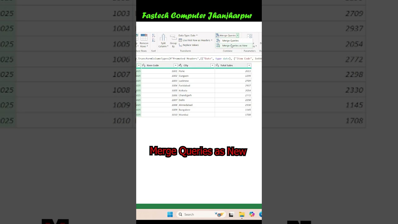 Learn Merge and Append Query In Power Query Editor I मर्ज और एपेंड  क्वेरी करना सीखें I