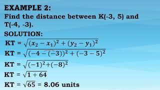 Grade 10 Quarter 2 Week 7 The Distance Formula, The Midpoint Formula, and the Coordinate Proof