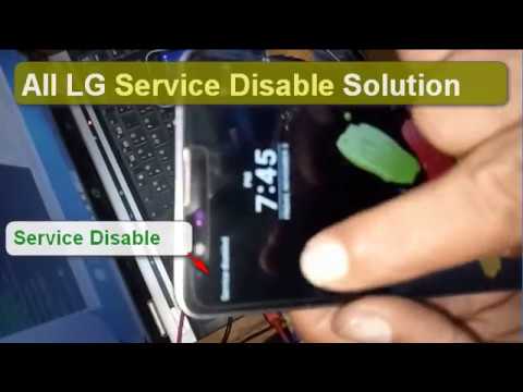 All LG Service Disable Easy Solution-at home, LG LS775 G3 G4