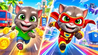TOM GOLD RUN vs TOM HERO DASH 🤯 | WHO IS FASTER? 🏃‍♂️💨 | Talking Tom Speed Challenges #TomGoldRun screenshot 3