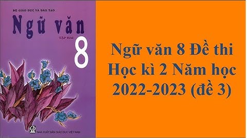 Bài tập làm văn số 2 lớp 8 de 3 năm 2024