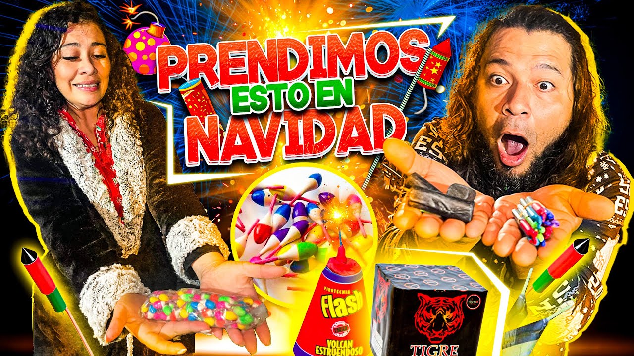 Predimos fuegos artificiales DENTRO DE NUESTRA CASA en navidad | CHISPITAS #2