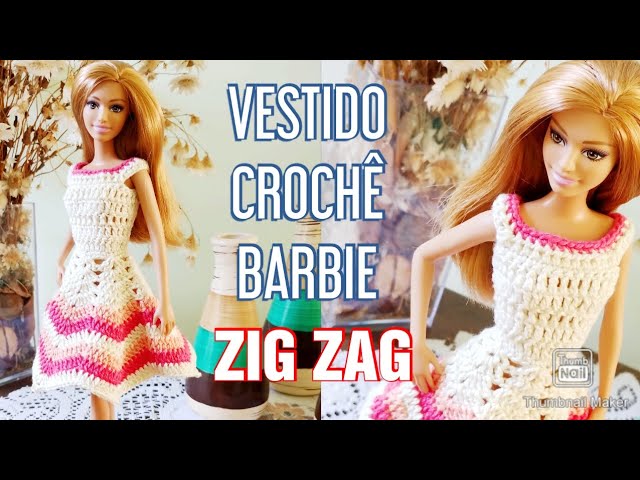 Vestido #Barbie #Doll #Crochet  Roupas de crochê para bonecas, Roupas  barbie de crochê, Vestido de boneca de crochê