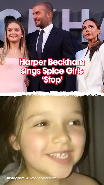 Harper Beckham sings Spice Girls 'Stop'