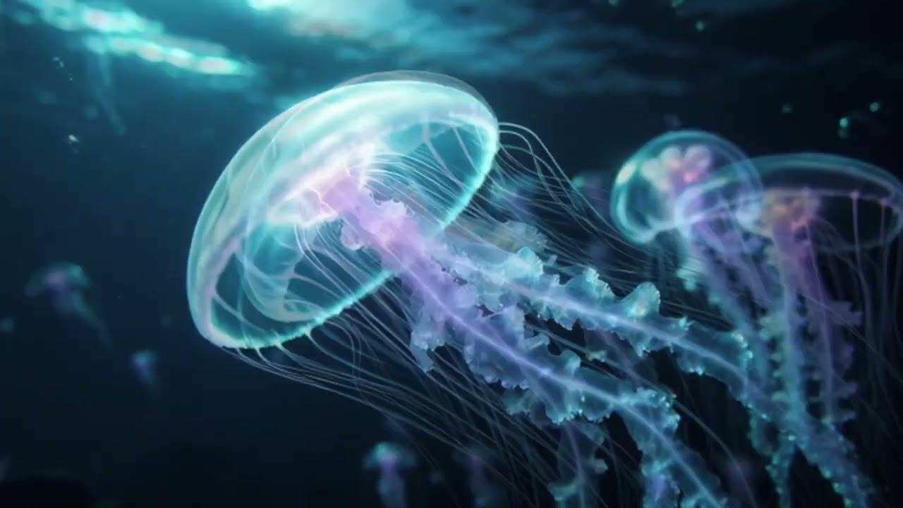 Bioluminescent Drift - Hypnotic Liquid DnB (4k Audio Visualizer)