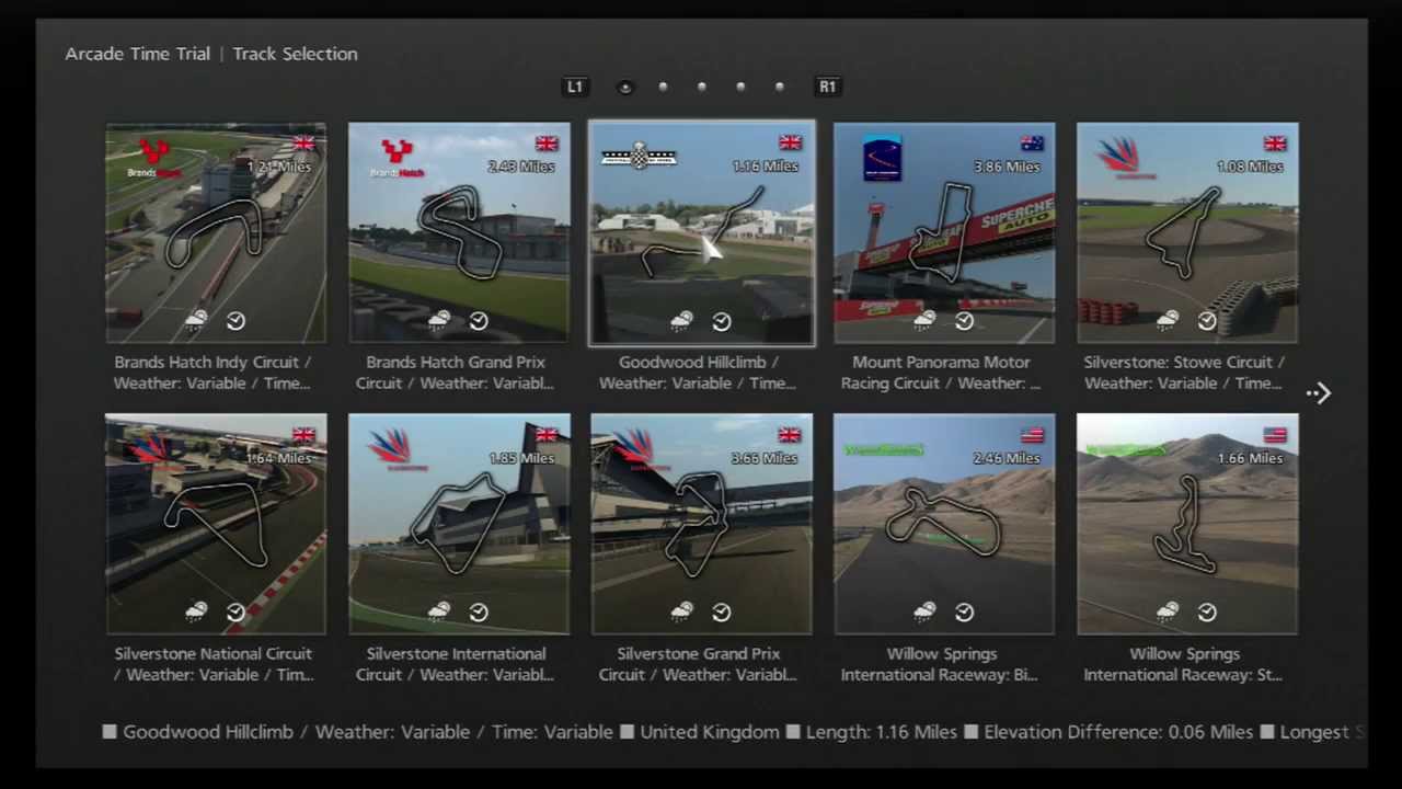 Massakre pause optager Gran Turismo 6] - Complete Track List / All Tracks/Circuits in GT6 [HD] -  YouTube