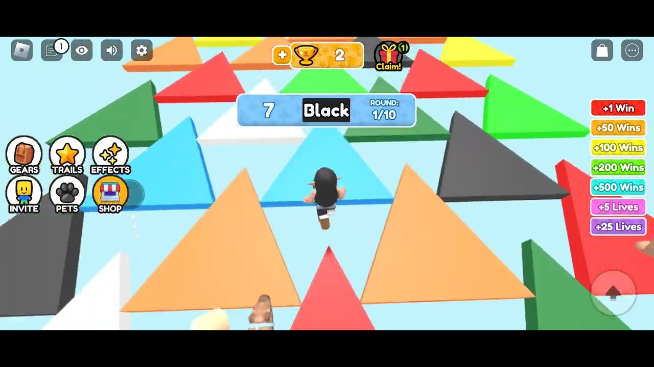 Roblox Gameplay on Mobile game color rush on roblox - YouTube