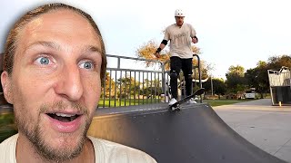Hes Determined to Learn to Skate