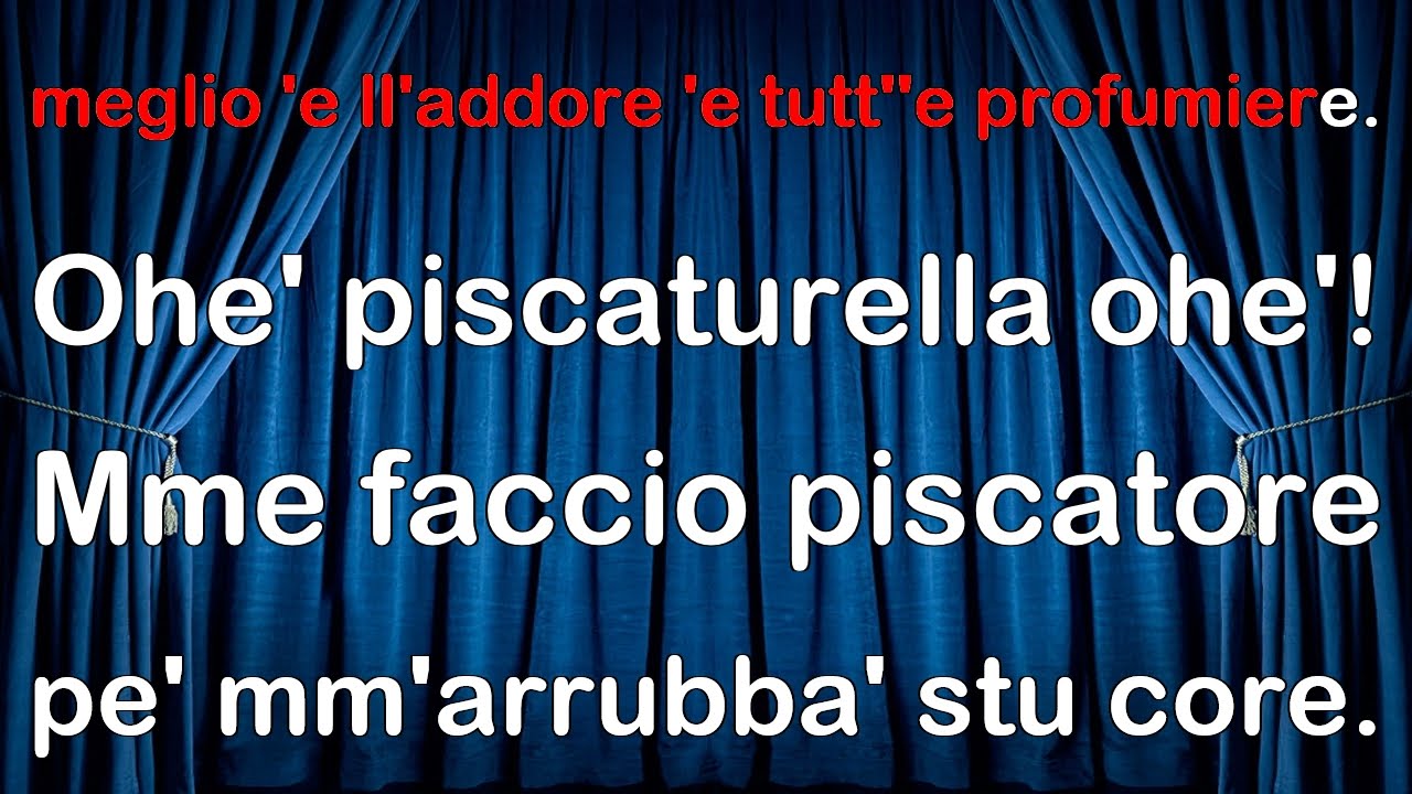 Tony Bruni - Piscaturella KARAOKE MM (fair use)