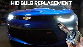 How To Replace Hid Headlight Bulbs Easy And Cheap 2016 - 2022 Camaro Ss