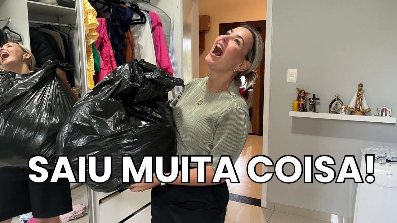 Organizei o Armário e Me Assustei com o Quanto Eu Tava Guardando Sem Usar!
