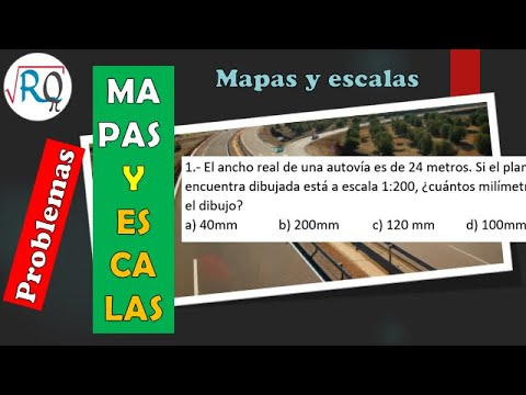 MAPAS Y ESCALAS 👍 PLANO Y ESCALA PROBLEMAS RESUELTOS | Ejemplo 1 - YouTube