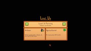Agriculturist or Artisan profession choice - Stardew Valley