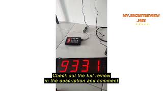 Review Ulasan Wireless Queue Calling System/4-Digit/QMS Queue System/English & Ding Dong Version (W
