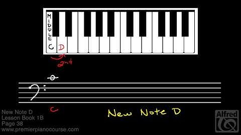 Lesson Book 1B, Page 38 (Notespeller, Page 27): New Note D