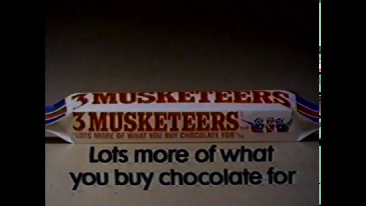 3 Musketeers Candy Commercial 1982 YouTube