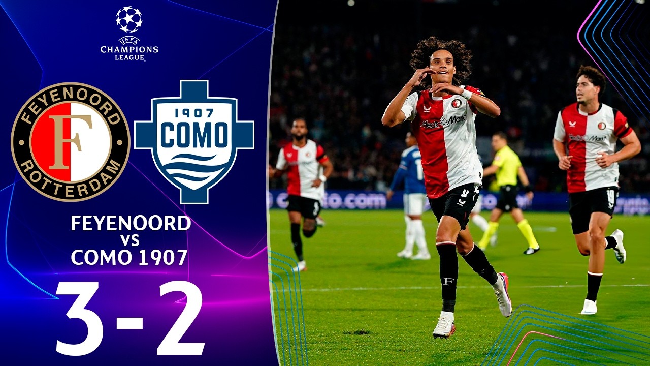 Feyenoord - Como | 3-2 | Samenvatting | UEFA Champions League 2026/27 | como feyenoord