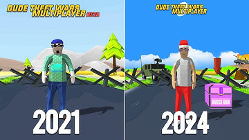 Dude Theft Wars Multiplayer Now (2024) Vs Then (2021) !!! 🤔🤔🤔