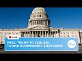 Watch live: President Trump signs bill to end government shutdown