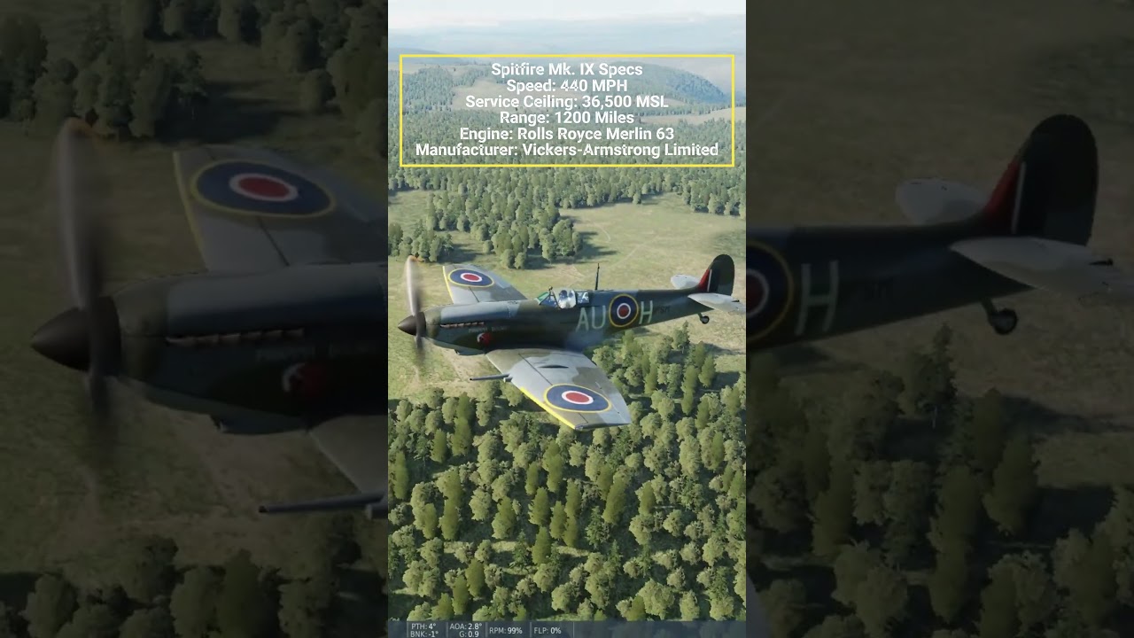 Spitfire Mk  IX Specs DCS World 