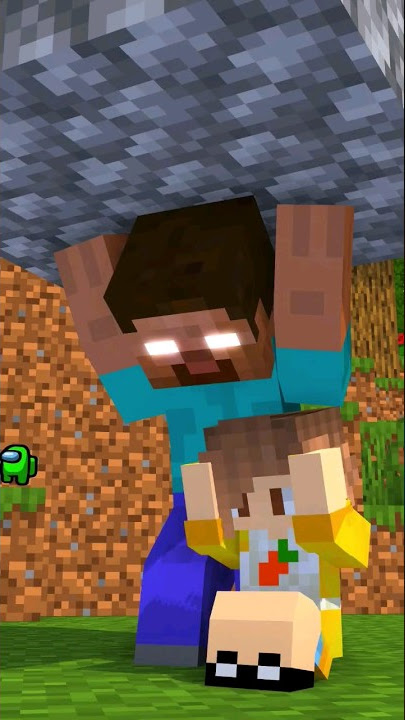 HELP Herobrine save BABY Girl (Bad Liar - Imagine Dragons) #minecraft #monsterschool #shorts #sad