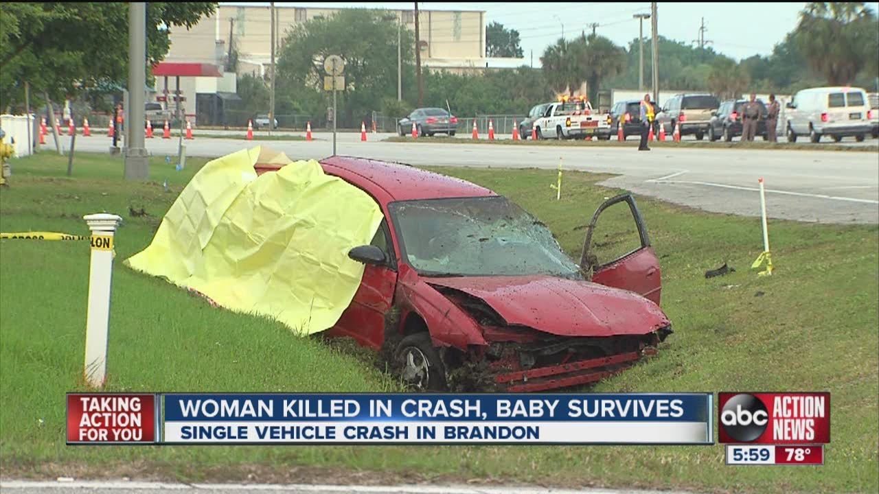 Mom dies, baby survives car wreck YouTube