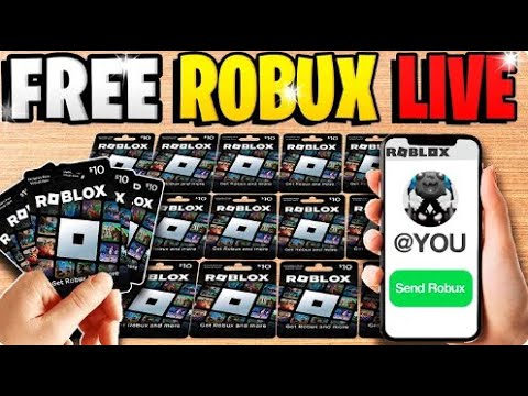 🔴 FREE 100,000 ROBUX GIVEAWAY LIVE! (FREE ROBUX) - YouTube