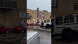 Car into concrete barrier Near Walnut and Jefferson, the person was transported to a local hospital. Details