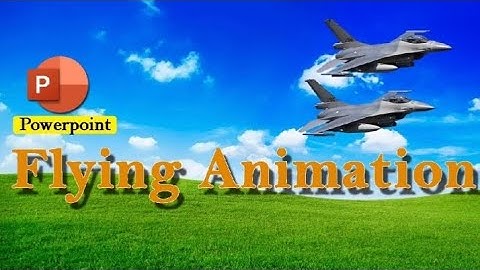 Create Flying Airplane Animation in PowerPoint | Fighter Jet Animation PPT