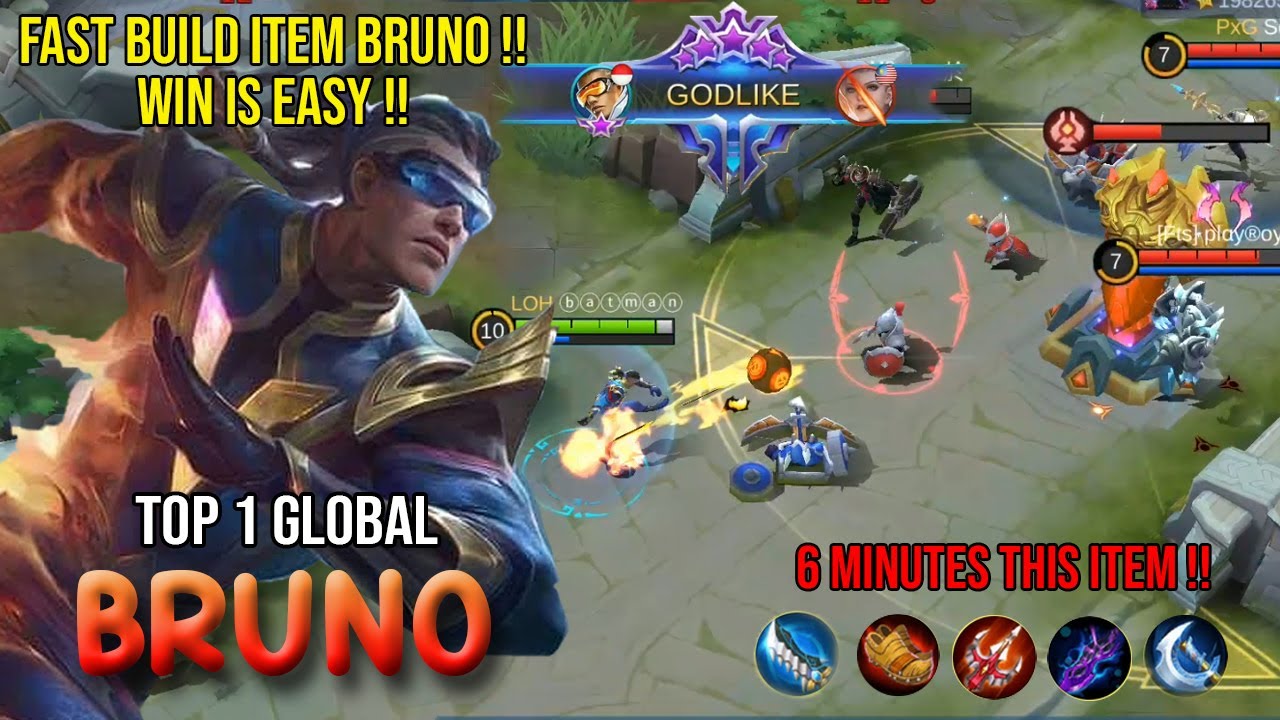 BRUNO BEST AND FAST BUILD 2020 | Top Global Bruno No1 by ⓑⓐⓣⓜⓐⓝ - Mobile Legends