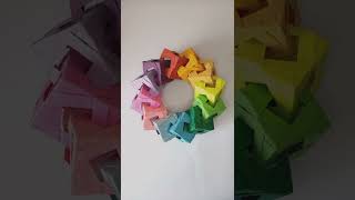 ORIGAMI CUBES RING #origami #origamicraft #shorts #papercraft #ring #cube #cubes #papercube