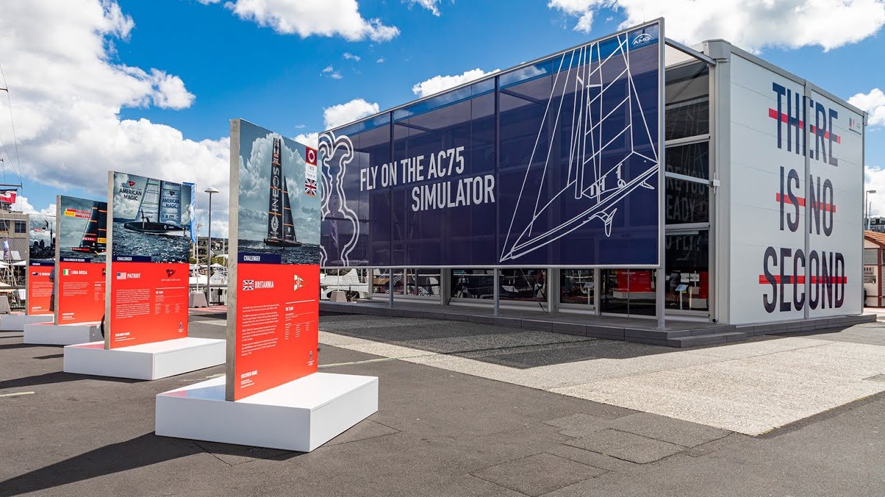 ⁣Test Your Skills on the AC75 Simulator