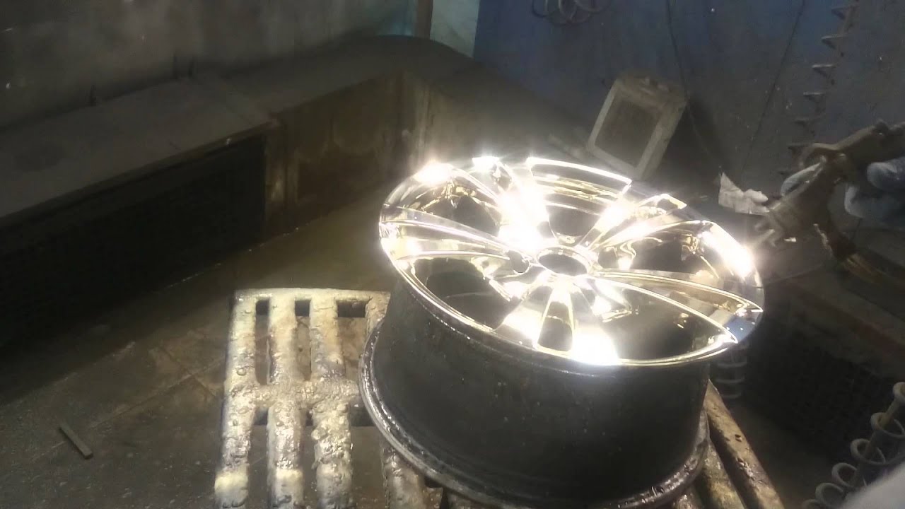 Хромирование дисков - YouTube