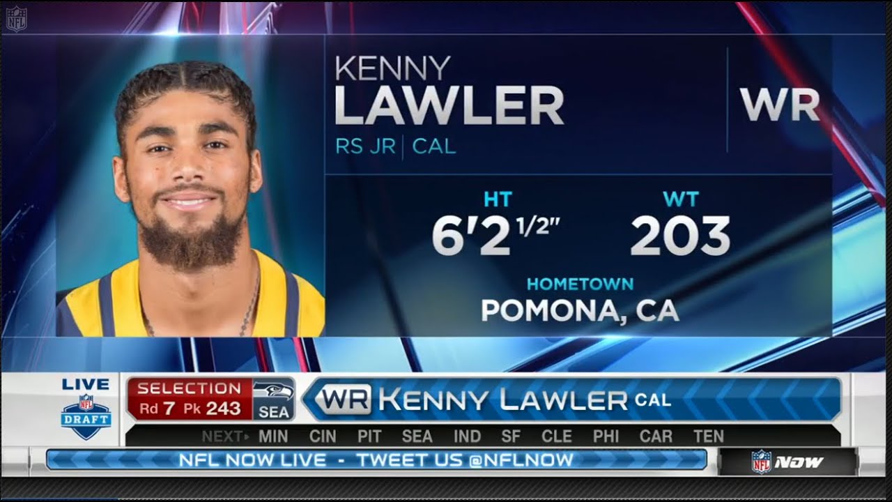 2016 NFL Draft Rd 7 Pk 243 Seattle Seahawks Select WR Kenny Lawler 