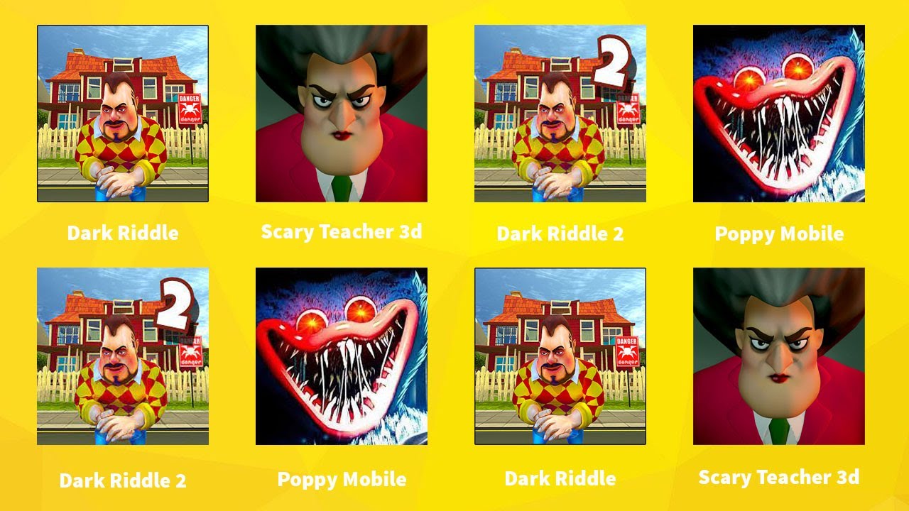 Dark Riddle Dark Riddle 2 Scary Teacher 3d Poppy Playtime Chapter 1 