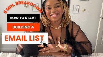 How to start growing your email list [5 simple steps in 5 mins for beginners]