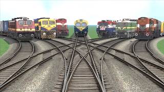7 Bhartiya Express Trains Run at Bumpy Tracks Impossible Indian Railway Path | Train Simulator screenshot 3